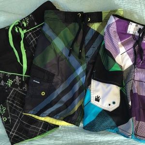 3 Pair boys swim trunks